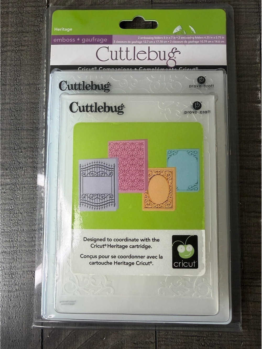 Cuttlebug Heritage Embossing Folder Set